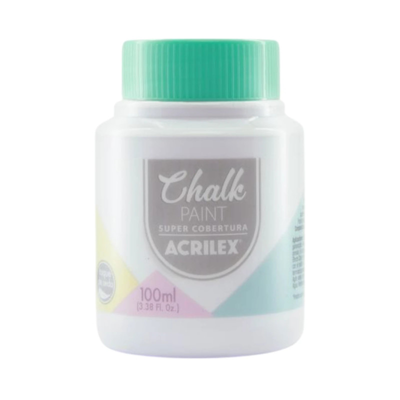 Pintura Tizada Chalk Paint 100ml Blanco Polar - ACRILEX