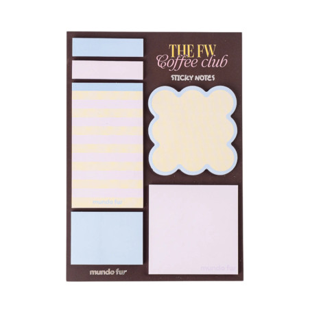 Set de 6 Sticky Notes Coffee - MUNDO FW