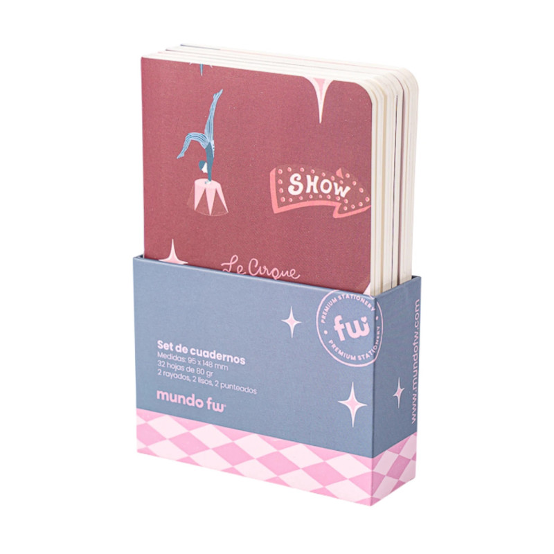 Set de 6 Mini Cuadernos Le Cirque - MUNDO FW