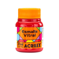 Esmalte Vitral 37ml Rojo - ACRILEX