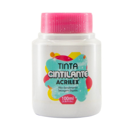 Pintura Acrílica Cintilante 100ml Blanco - ACRILEX