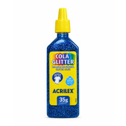 Cola Glitter 35ml Azul - ACRILEX