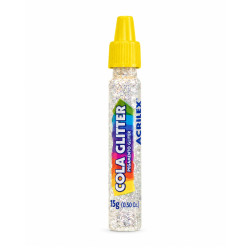 Cola Glitter 15ml Cristal - ACRILEX