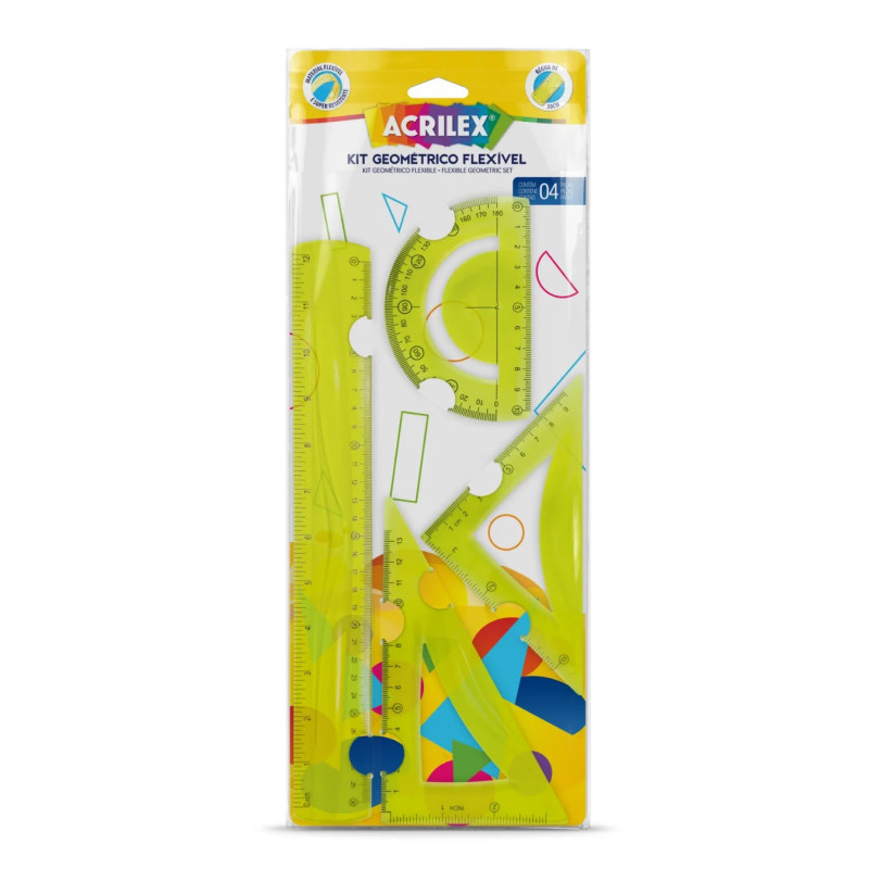 Estuche Geométrico Flexible - ACRILEX