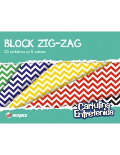 Block cartulina entretenida ZIg Zag, MURESCO