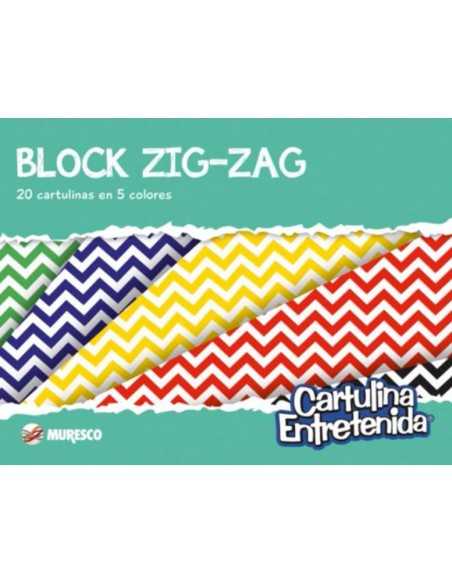 Block cartulina entretenida ZIg Zag, MURESCO