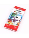 Tiza pastel para niños 12 colores, FOSKA