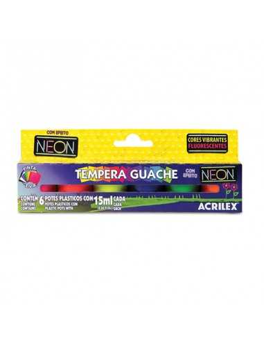 Tempera guache neon 15ml, ACRILEX