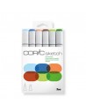 Rotulador doble punta  pack 6 naturales, COPIC