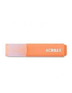 Resaltador marca texto fluorescente naranja, ACREILEX