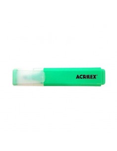 Resaltador marca texto fluorescente verde, ACREILEX