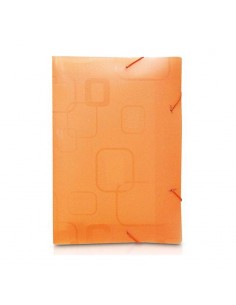 DELLO Folder Ala Elástica Oficio Lomo 2cm Naranja