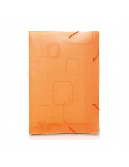 DELLO Folder Ala Elástica Oficio Lomo 2cm Naranja