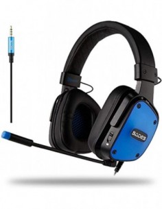 Auriculares gaming Dpower multiplataforma negro, Sades