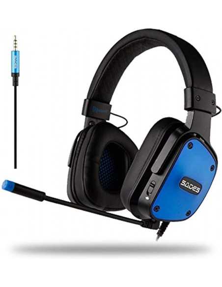 Auriculares gaming Dpower multiplataforma negro, Sades