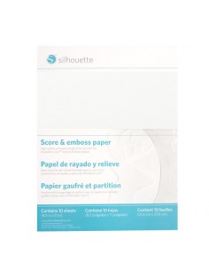 Papel para Embossing 8.5 x 11 Pulgadas, SILHOUETTE