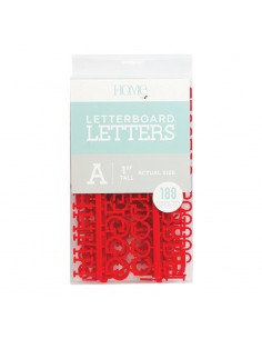Troquelado de letras rojas, DCWV