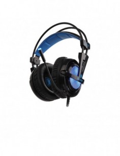 Auriculares PC Gaming Locust Plus 7.1 con Luz RGB, SADES