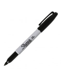 Marcador permanente punta fina color negro, SHARPIE