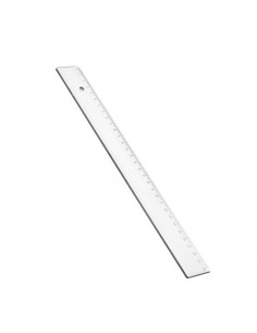 Regla de 30 cm cristal, ACRICOLOR (waleu) NEW LINE