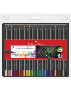 FABER-CASTELL Ecolápices de Color Supersoft 24 Colores