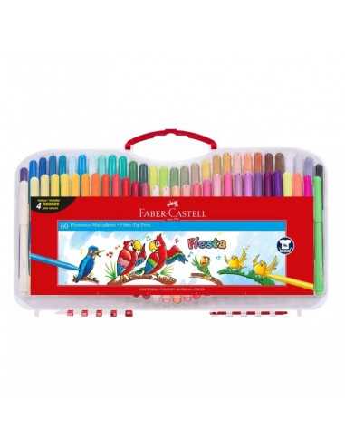 Marcadores fiesta 60 unidades, FABER-CASTELL.