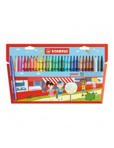 Marcador Power 30 colores, STABILO