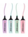 Resaltador Boss 4 uds tono pastel, STABILO