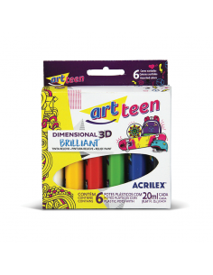 Pintura Relieve 3D brillante - ACRILEX