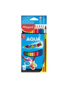 Lápices de colores acuarelables 12uds, MAPED