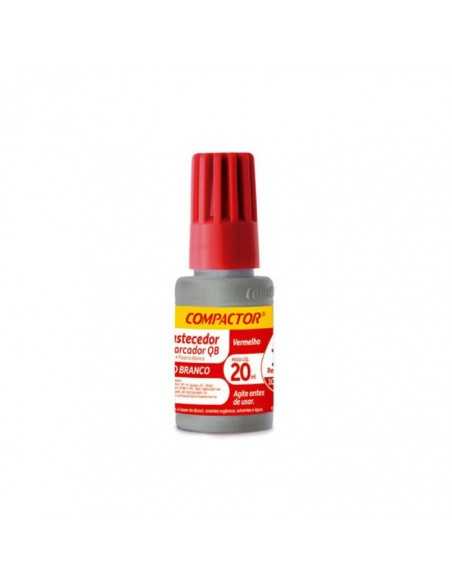 Recarga para Marcador de Pizarra Rojo, COMPACTOR