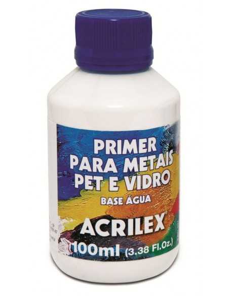 Primer para metales, plasticos y vidrio 100ML, ACRILEX
