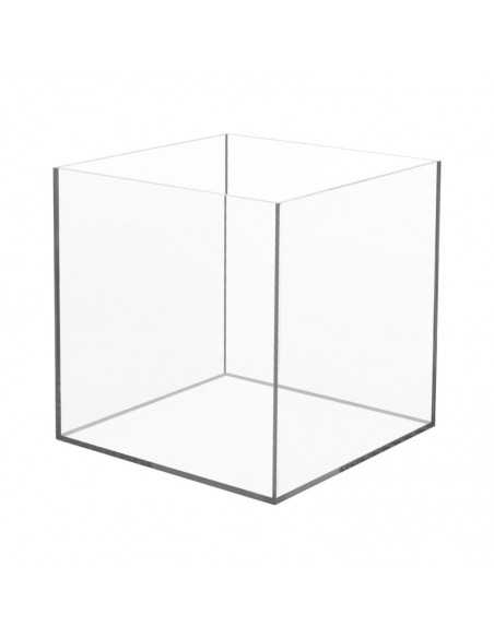 Caja acrílica sin tapa 30x30x30 cm