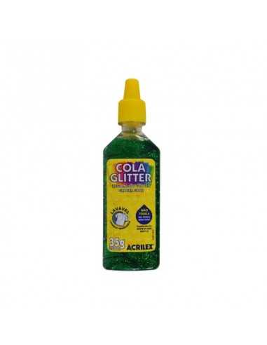 Pegamento Glitter 35g verde, ACRILEX