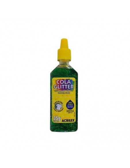 Pegamento Glitter 35g verde, ACRILEX