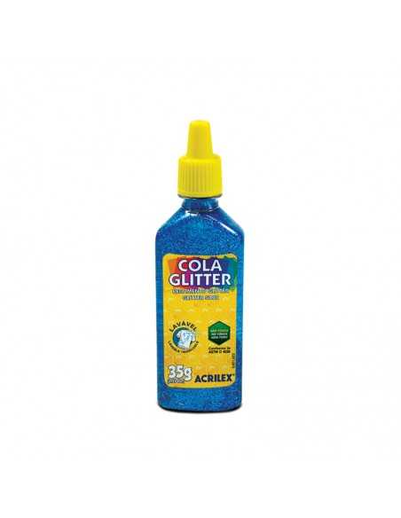 Pegamento Glitter 23g azul, ACRILEX