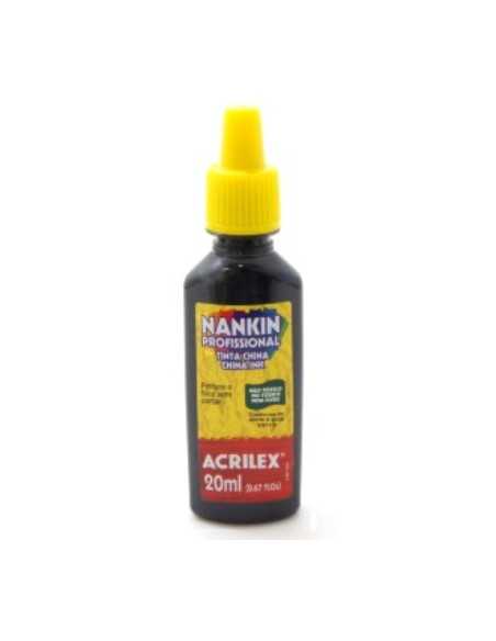 Tinta china profesional 20ml negra, ACRILEX