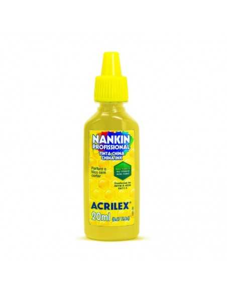 Tinta china profesional 20ml amarillo oro, ACRILEX