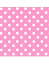 Papel lunar puntos blancos fondo rosa 50 x 70cm