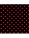Papel lunar puntos rojo fondo negro 50 x 70 cm