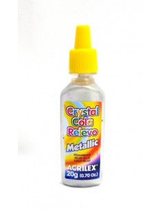 Pegamento Metalizado - Plata 20 ML | Jobbi
