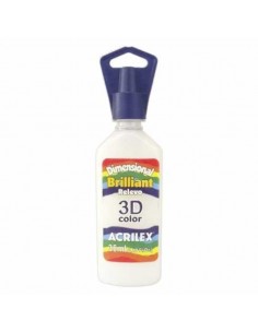 Dimensional relieve 3D color brillante Incoloro 35ML, ACRILEX