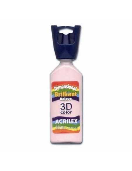 Dimensional relieve 3D color brillante rosa bebé 35ML, ACRILEX