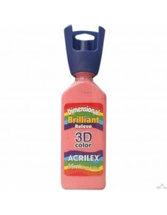 Dimensional relieve 3D color brillante rosa cha 35ML, ACRILEX