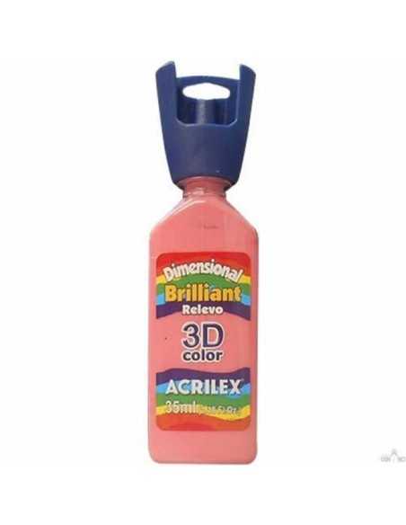 Dimensional relieve 3D color brillante rosa cha 35ML, ACRILEX
