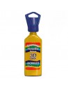 Tinta metálica dimensional relieve 3D amarillo, ACRILEX