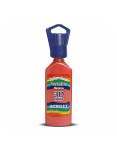 Tinta dimensional relieve 3D rojo, ACRILEX