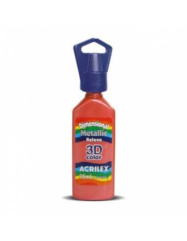 Tinta dimensional relieve 3D rojo, ACRILEX Tinta dimensional relieve 3D rojo, ACRILEX