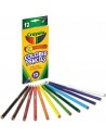 Lápices de colores largos 12uds, CRAYOLA