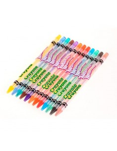 Lápices de colores  largos 12uds punta giratoria, CRAYOLA